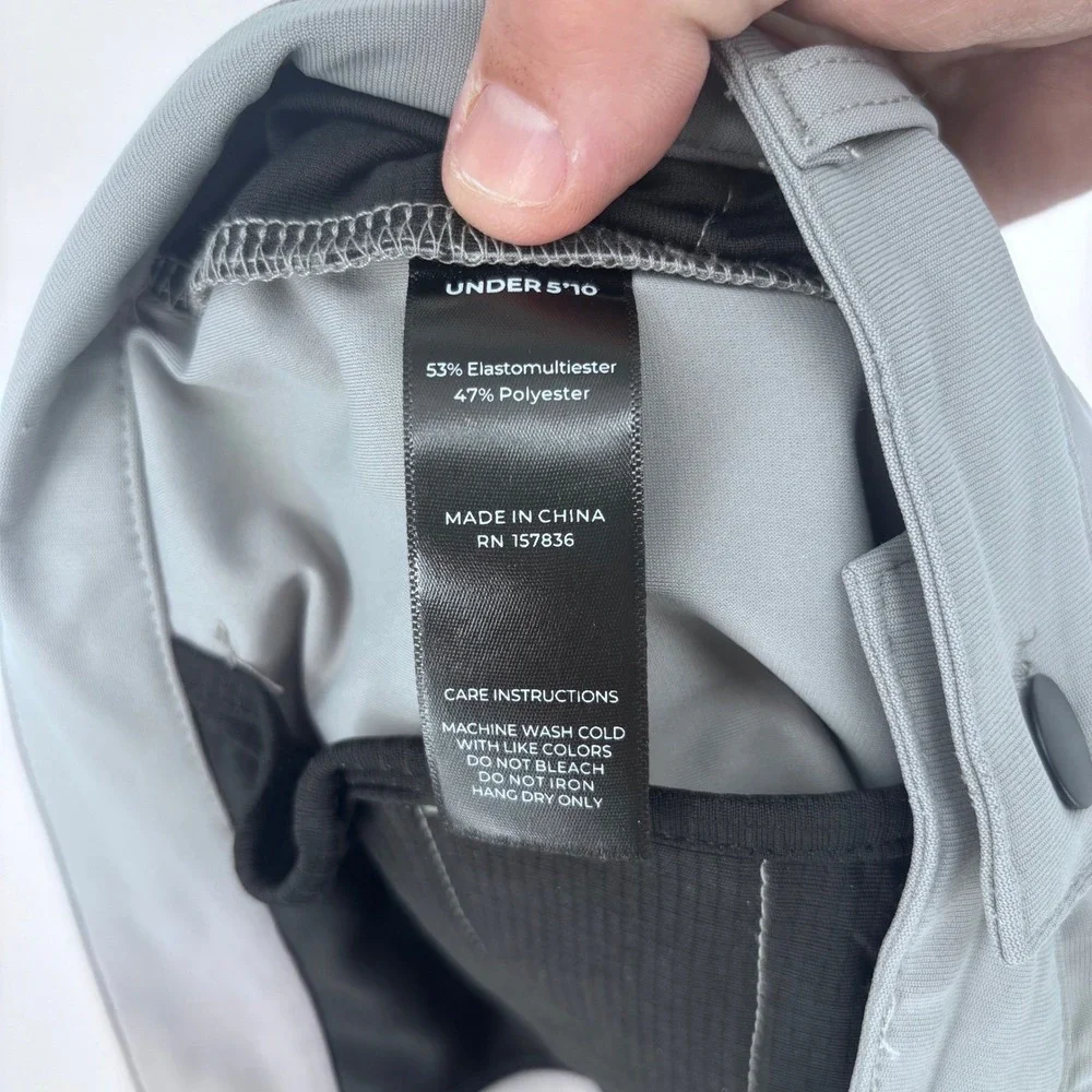 Under 510 Performance Pants Mens 32x25 Grey Stretch Tech Commuter Chino U-510